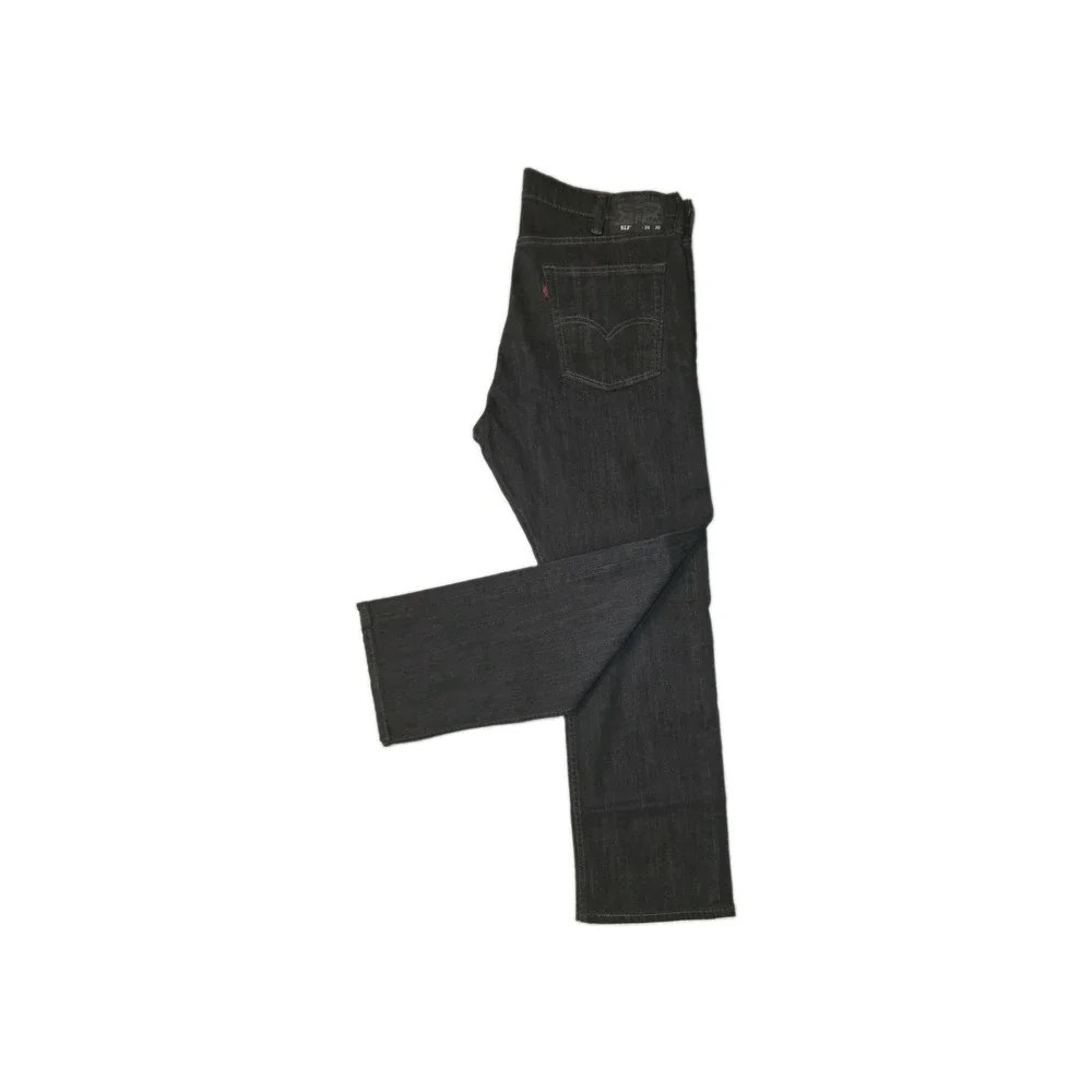 Levis 513 Slim Straight Jeans Mens 38x30 Charcoal Gray Denim 5-Pocket Pant